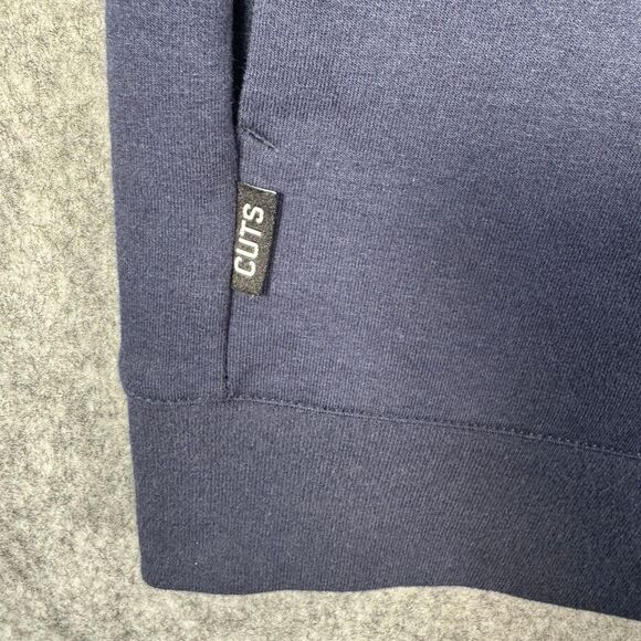 Cuts Bomber Jacket Mens Size XL Blue The Friday Projects Midweight Office Casual - Picture 10 of 12